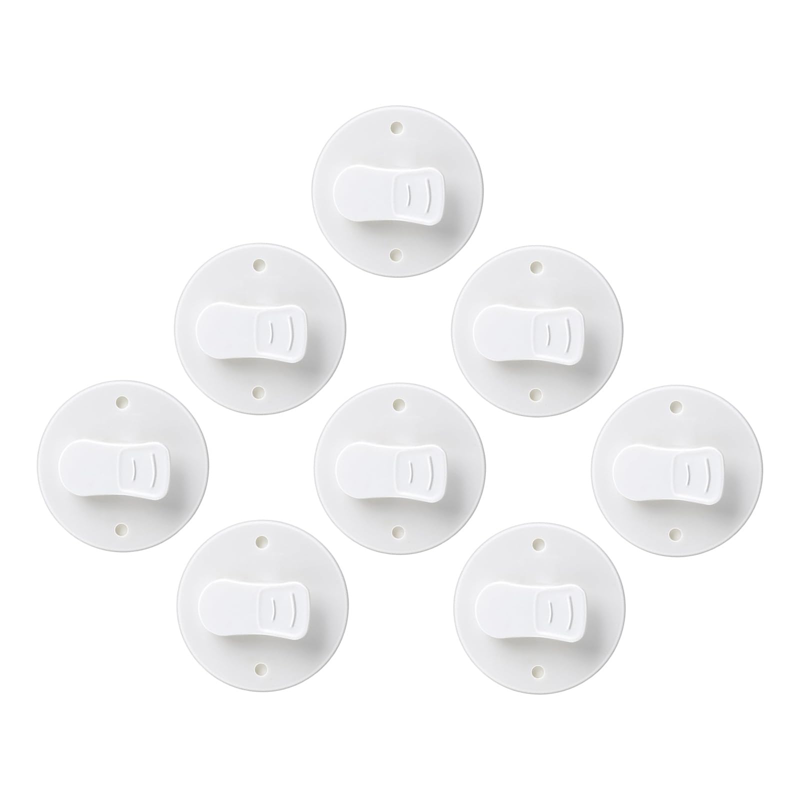 APGLSXY 8Pcs Rustproof Curtain Fastening Clips for Bathrooms Easy Installation Maintains Cleaning Shower Area Secures Hold Secure Bath Curtain Holders