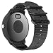 Fintie for Garmin Vivoactive 3, Forerunner 245 Band, 20mm Soft Woven Nylon Replacement Strap with Metal Buckle Compatible Vivoactive 3 Music, Vívomove HR, Forerunner 645 Music Smartwatch, Black