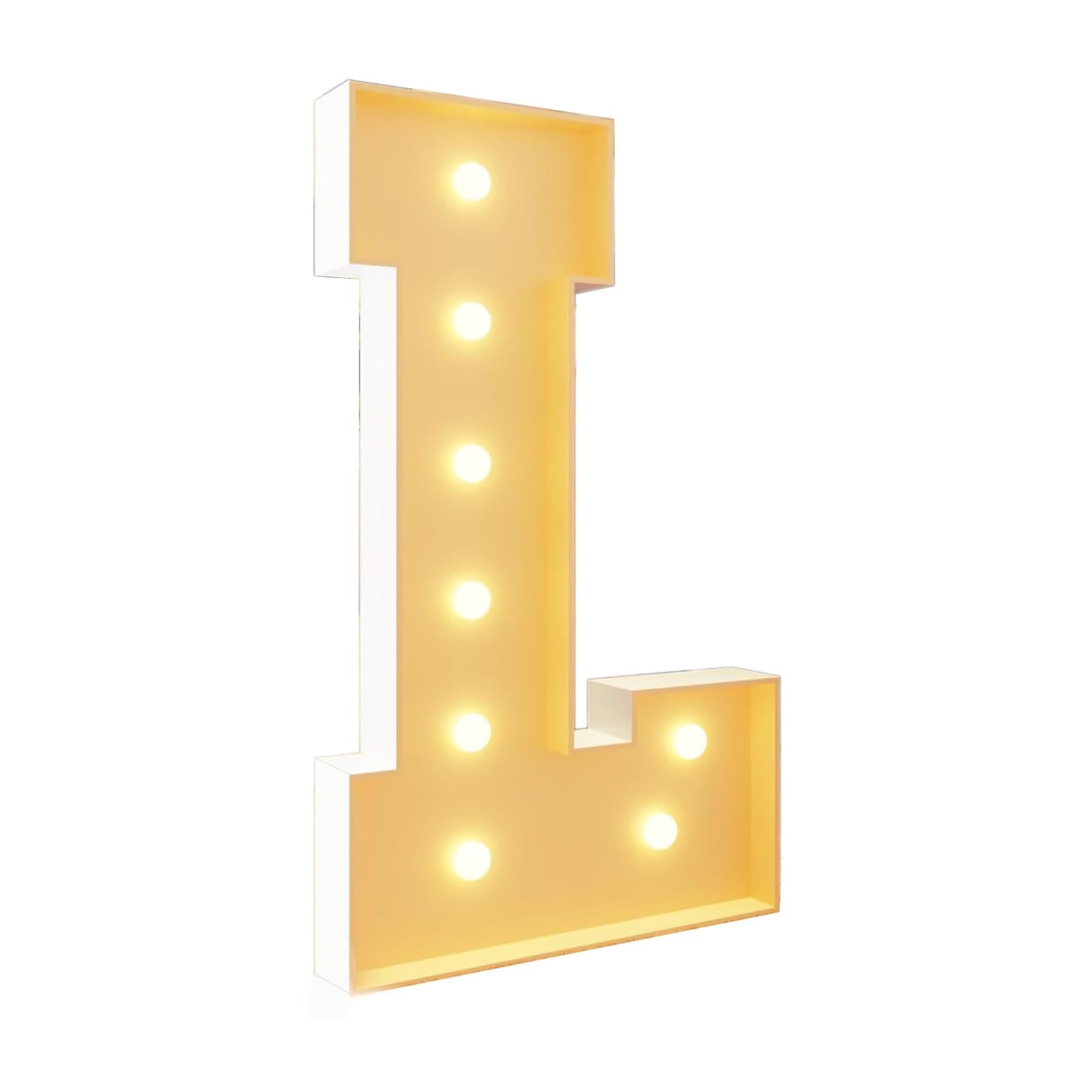 Marquee Letters, Birthday LED Light Up Letter(Letter L,120cm(4FT))