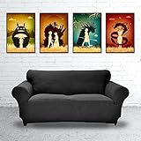  Studio Ghibli Hayao Miyazaki Minimalist Poster Set, Artwork Print, My Neighbor Totoro, Howl\'s Moving Castle, Princess Mononoke, Spirited Away, Unframed Print, For Kids Room, Home Decor