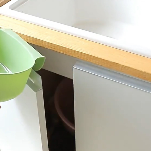 4 Pezzi Vaschette di Raccolta per Rifiuti da Cucina, Organizer per fasciatoio, contenitore per rifiuti alimentari, contenitore compatto da appendere, ideale per lo smaltimento dei rifiuti alimentari