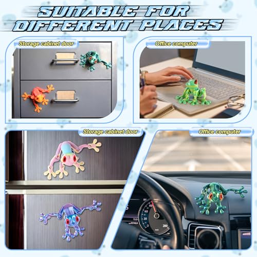 Imanes Decorativos de Rana Magnética 3D, Pack 12 Pzs miniatura 6