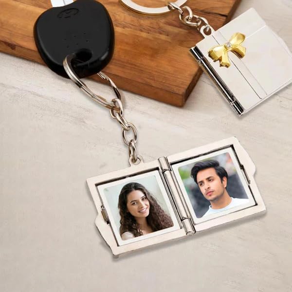 Giftcart Personalized Secret Photo Keychain Gift for Couple, BF, GF, Husband, Wife, Lover