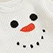 Infant Newborn Baby Christmas Sweater Cute Candy Cane Warm Knitted Sweater Top Toddler Fall Winter Clothes (White Snowman, 6-12 Months)