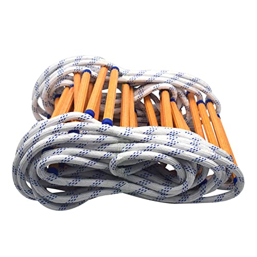 Image of Emergency Fire Escape Ladder Soft Rope Lightweight W /Hooks for Aerial Work|Sporting Goods|Outdoor Sports|Climbing & Caving|Ropes, Cords & Slings