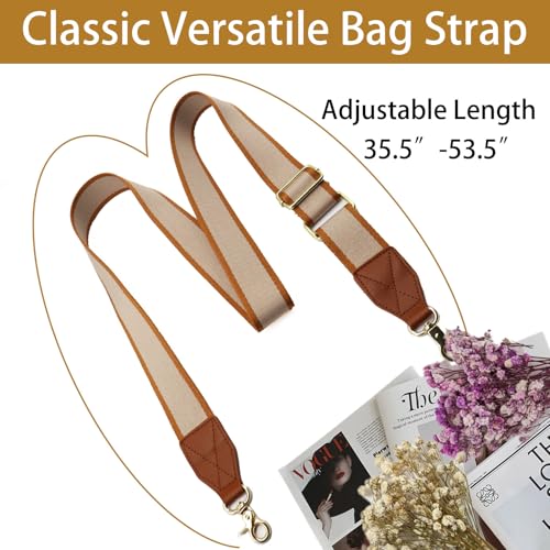 Image of LEMEDE Purse Strap Replacement Crossbody 1.5 inch Wide Shoulder Strap Adjustable Straps Handbag Strap Replacement Belts