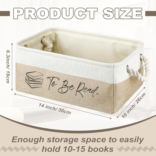 Marsui 1 Pcs TBR Basket Book Lover Gifts for Women Book Storage Bin Bookish - Image 2