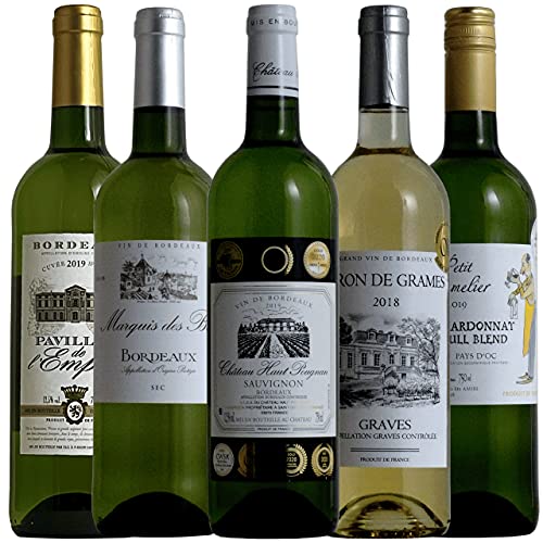 全て金賞受賞 フランス白ワイン飲み比べ ソムリエ厳選ワインセット 白ワイン 750ml 5本
