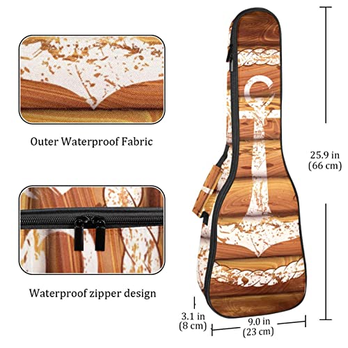opleicx Housse pour ukulélé Ancjor blanc dans un étui en bois pour ukulélé soprano ténor concert 58,9 cm d’épaisseur 10… - Les Beatles, Paul McCartney, John Lennon, RIngo Starr, George Harrison opleicx Housse pour ukulélé Ancjor blanc dans un étui en bois pour ukulélé soprano ténor concert 58,9 cm d'épaisseur 10… – Image 5