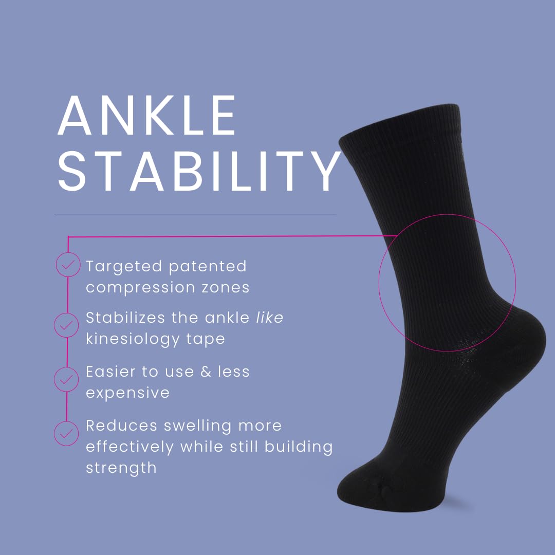 Apolla The Infinite Compression - Calcetines de media pantorrilla para hombres y mujeres, como se ve en Shark Tank, Athletic, fabricados en Estados Unidos, 1 par