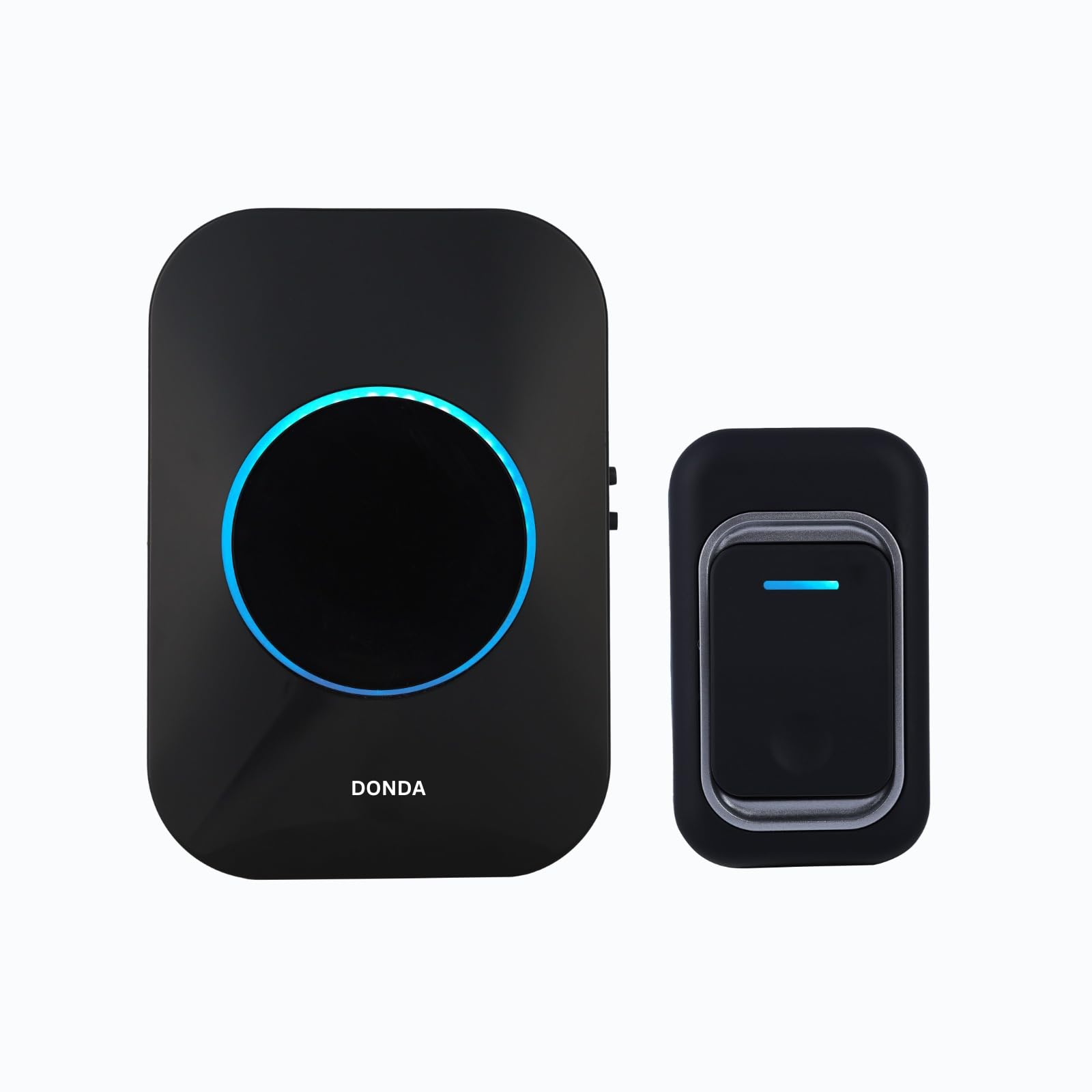 DONDA Wireless Doorbell, 25 Soft Chord Chime and LED Flash, Waterproof Door Bell Kit for Home, Office, Classroom (Black) (B0DG2R3RDN) Amazon Price History, Amazon Price Tracker