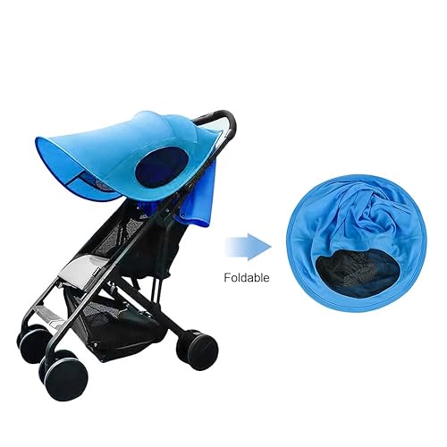 Miniatura 3 de Ibluelover Parasol para cochecito de bebé, protector solar anti-UV, toldo para cochecito de verano, toldo transpirable para cochecito de bebé,