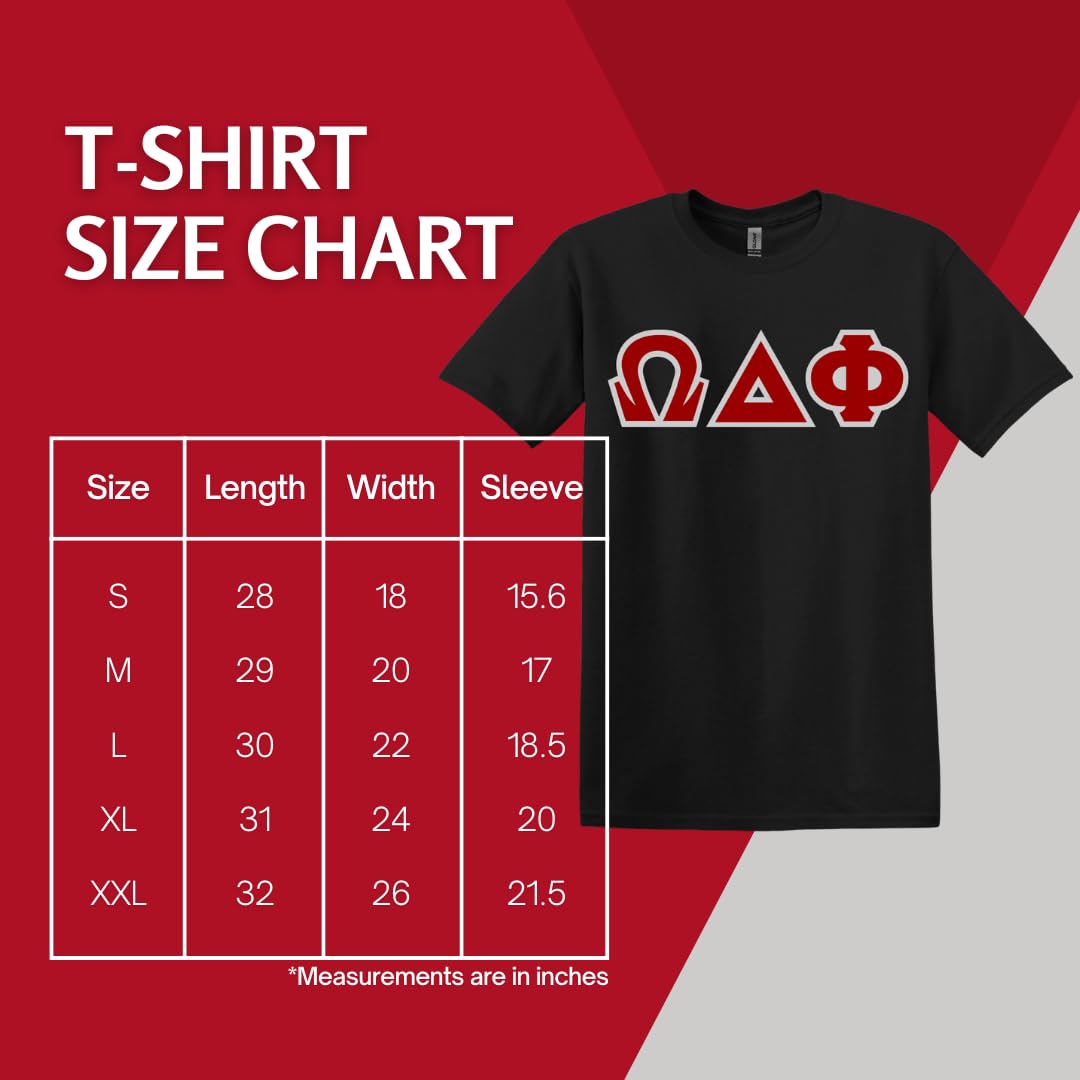 Omega Delta Phi Letter Shirt
