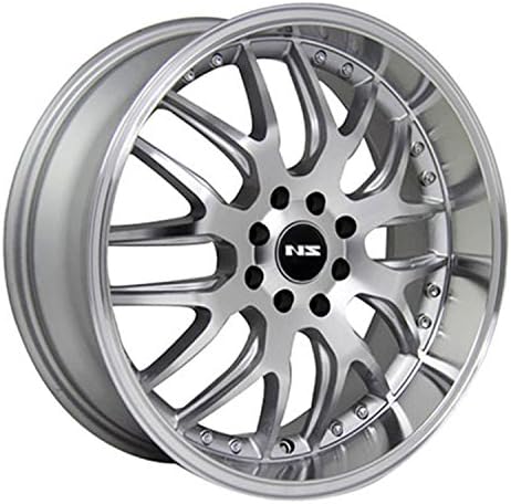 9002 Tuner Gloss Silver Wheel with Machined Lip (17x7.5"/10x114.3mm)