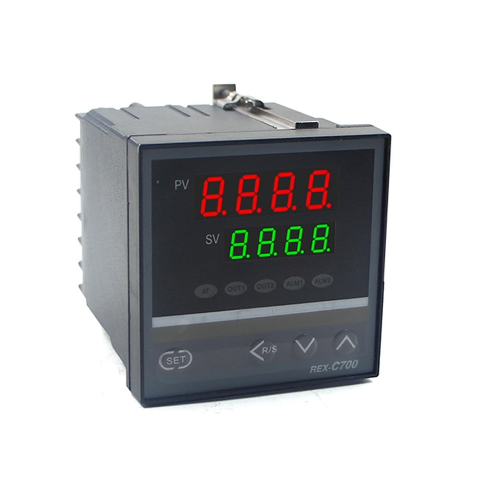 REX Series PID Thermostat, Universal K/J/PT100 Input, Relay & SSR Dual Output, AC110-240V Digital Thermostats,72×72mm 1pc(REX-C700 72x72mm)