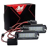 【 Hohe Effizienz, geringer Stromverbrauch 】 18 leistungsstarke 3528 SMD pro Glühlampe bieten Ihnen perfektes weißes Xenon-Licht. Energiesparend, Lebensdauer länger als bei herkömmlichen Halogenlampen.