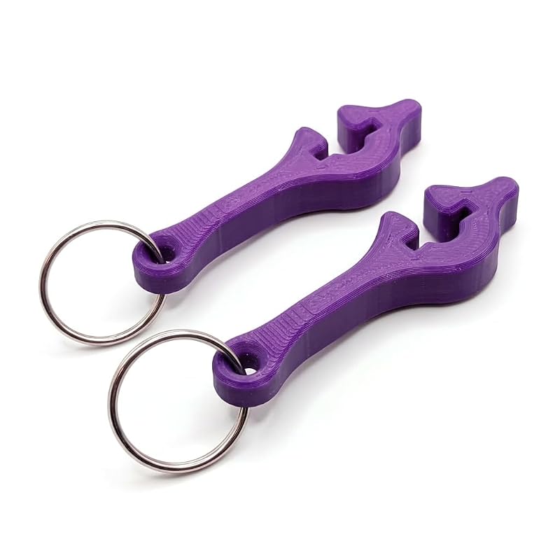 Chave Mini EnFit para Conectores de Tubos de Alimentação HelperKat Royal Purple – Pacote com 2