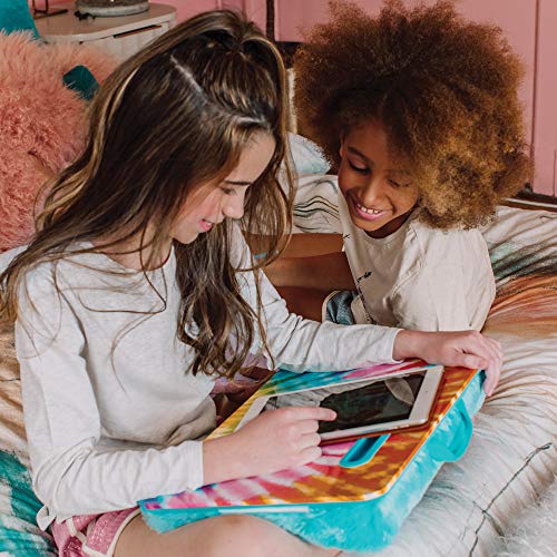 3C4G Three Cheers For Girls By Make It Real - Tie Dye Lap Desk - Laptop Desk With Tablet, Phone, Or Device Holder - Lap Desk For Kids With Pillow Cushion #TOP5