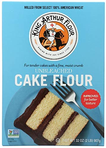 King Arthur Flour King Arthur Cake Flour, Unbleached, 2 Lb, (Pack Of 6)