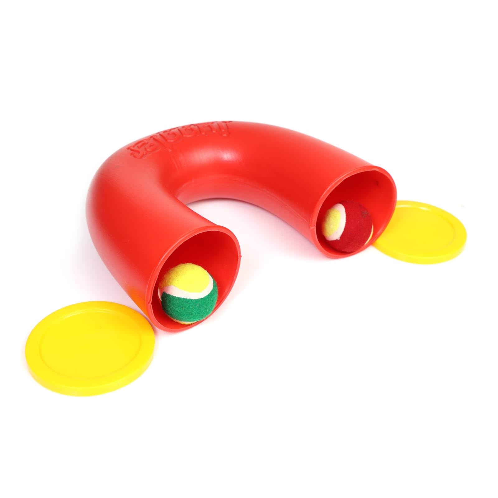 Toys Basket Juggler Ball Game | Juggling Game | Fine Motor Hand N Eye Coordination |Fun Outdoor/Indoor Games for Kids | Juggling and Skill Game, 1 Pindaloo 22Cm, 2 Balls for Boys & Girls