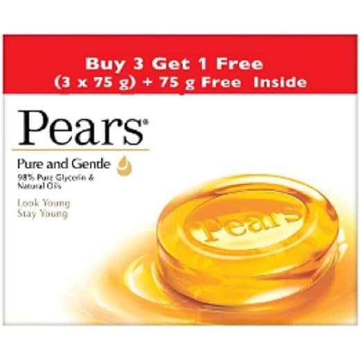 Pears Gentle Bars Pack of 4