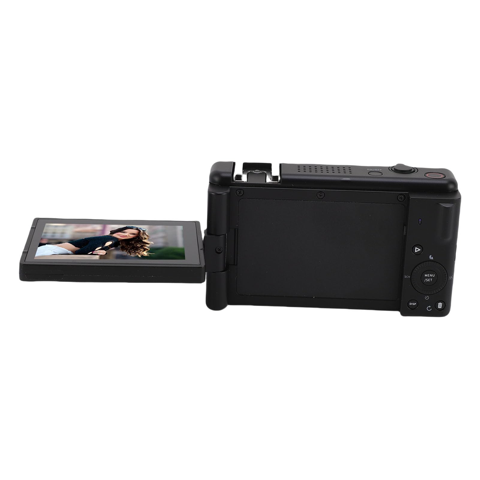WINH Fotocamera digitale 5K ad alta risoluzione con sensore da 80 MP, stabilità giroscopica a 5 assi e controllo dell'otturatore preciso per fotografia di paesaggi, materiale ABS (nero)
