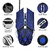 immagine 3INPHIC Mouse Gaming Silenzioso, 4800DPI Mouse da Gioco Ottico USB con Cavo, Regolazione 5 DPI, 7 Pulsanti Programmabili, 7 LED RGB con Peso Extra per i Giocatori, PC Laptop Mac (JDMM)