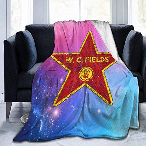 XBFHG W.C. Fields-Walk of Fame Fleece Throw Blanket Manta de Franela Suave y cálida para sofá Sofá Cama 80 '' x60