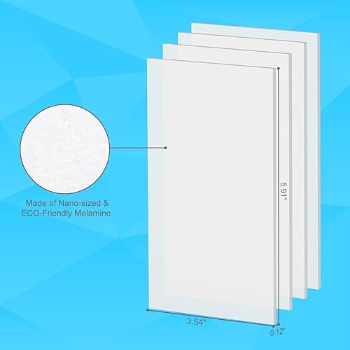 Miniatura 4 de 120 esponjas mágicas de borrar  Almohadillas de limpieza de esponja de melamina fina, hojas de borrador mágico desechables para muebles, baño,