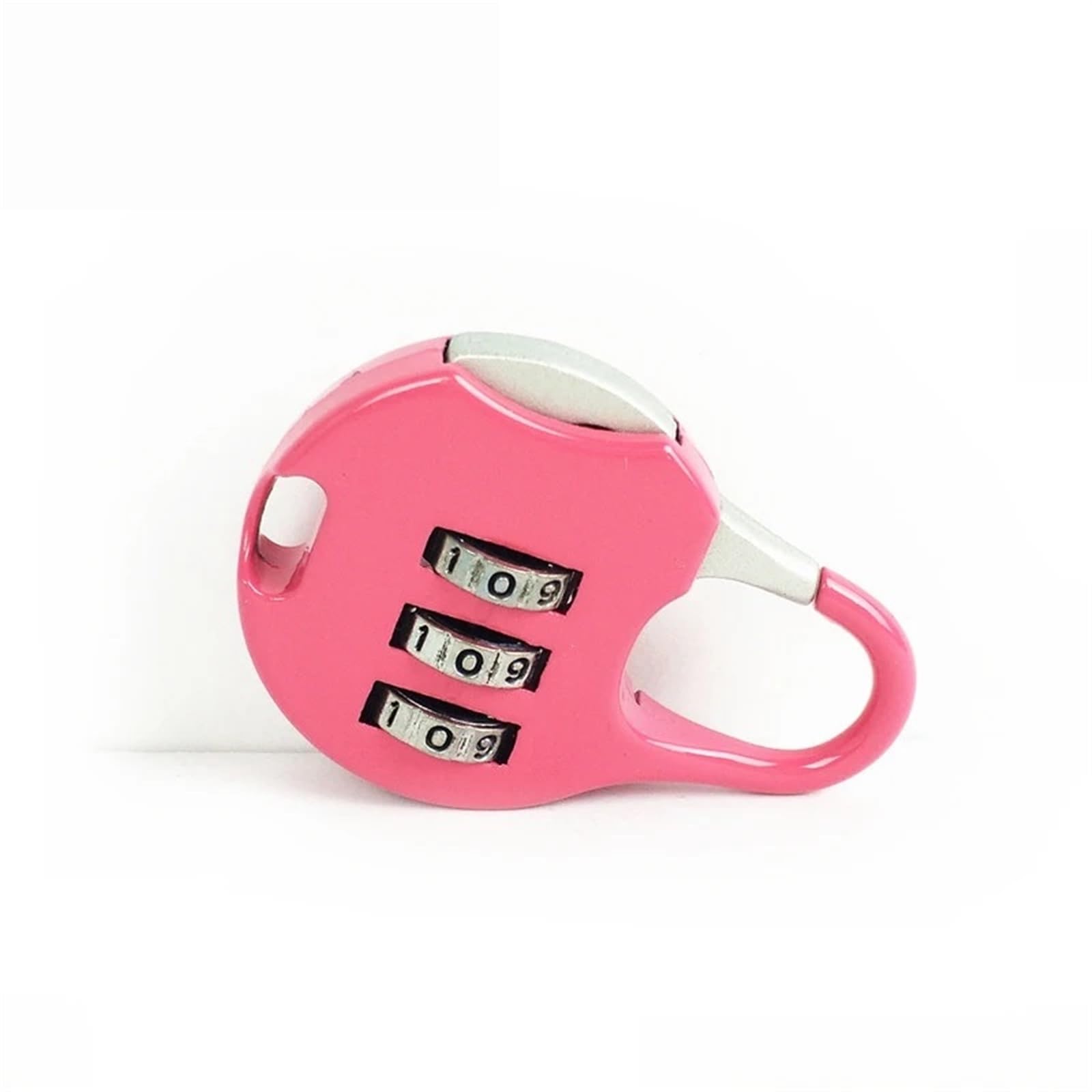WPOIYHGBY Combination Padlock 3 Code Password Lock for Gym Bags Cinet Travel Life Partner 1Pcs(Rosa)