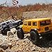 Axial SCX24 2019 Jeep Wrangler JLU CRC RC Crawler 4WD Truck RTR with LED Lights, 3-Ch 2.4GHz Transmitter, Battery, and USB Charger: (Yellow) AXI00002T2
