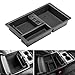 Seven Sparta Center Console Organizer for Chevy/Chevrolet Tahoe Suburban Silverado GMC Sierra Yukon 2015-2018 ABS Tray Armrest Box Secondary Storage Full Console w/Bucket Seats ONLY (Black)