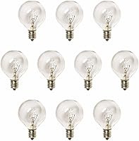 Vista 1 de YiLighting - Bombilla incandescente G40 de 5 W para interior y exterior de repuesto (10)