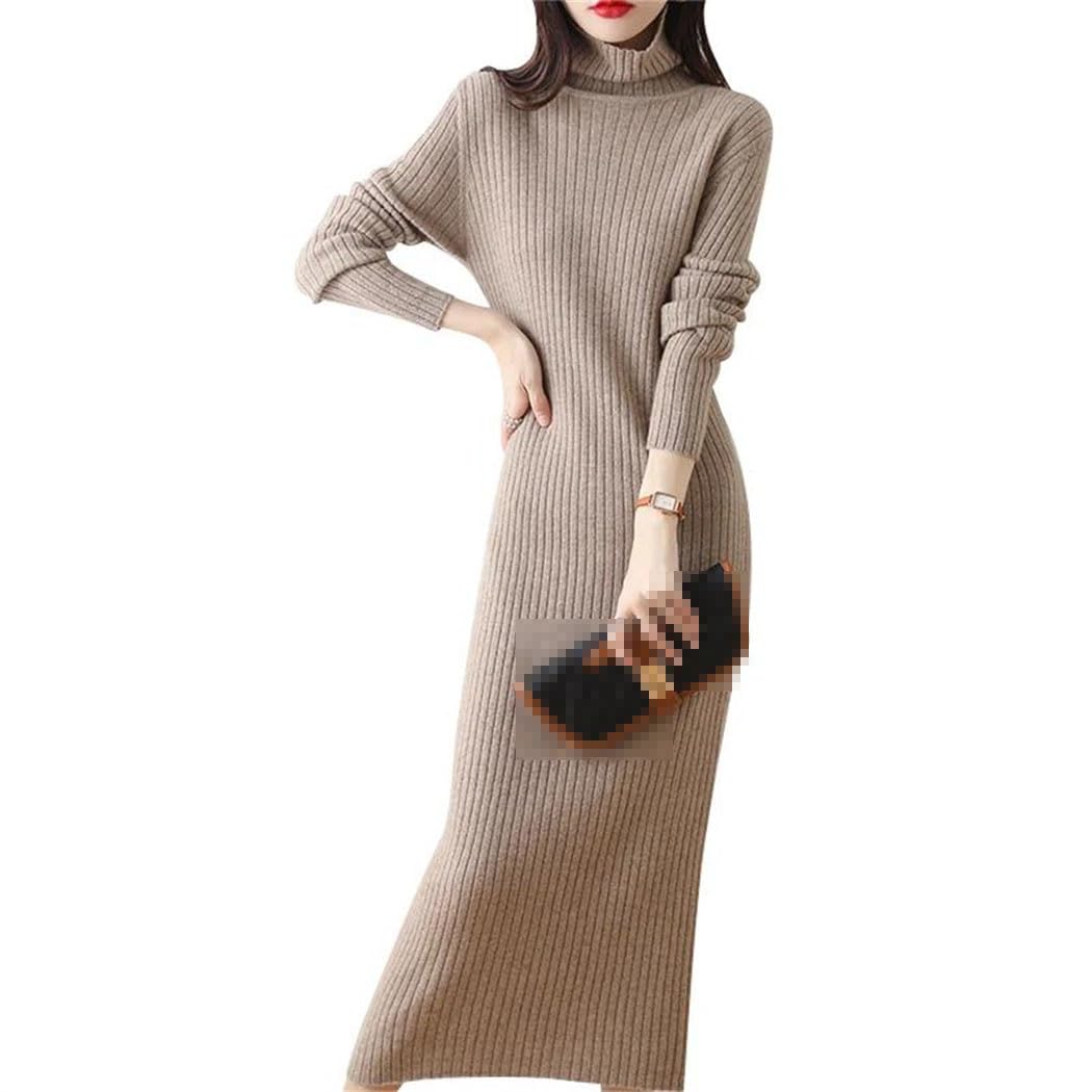 Haitpant Donne 100% Cashmere Lavorato A Maglia Caldo Maglione Vestito Autunno Inverno Manica Lunga Pullover Abiti