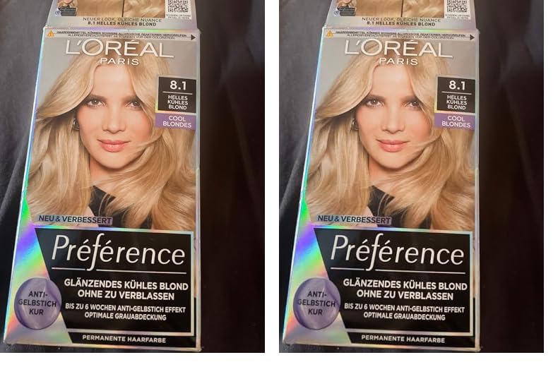 Préférence Cool Blondes 8.1 Helles kühles Blond (Packung mit 2)