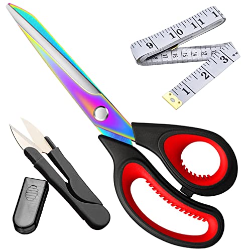 Stoffschere. Schneiderschere mit titanbeschichteten Klingen und komfortablem, weichem Griff,...