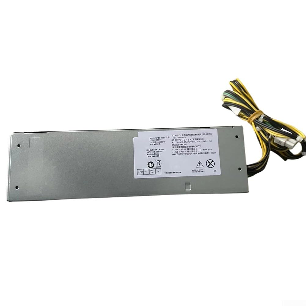 Alimentatore da 360 W per Dell per xps 8940 per optiplex 7080 | metallo, design silenzioso, alta efficienza | ufficio, design, giochi leggeri