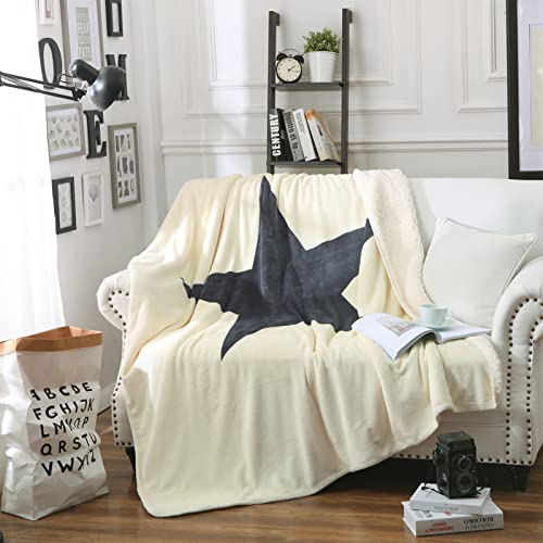 Manta Doble de Franela Suave y cómoda para sofá, de Forro Polar de Cordero, para tapicería, hogar, Viajes, Felpa de Doble Cara, esponjosa, de Microfibra, Color Gris, 150 x 200 cm