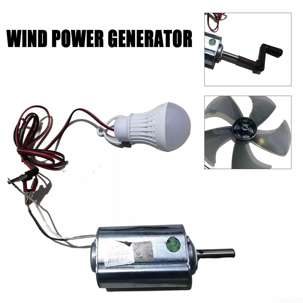Gearmotor Générateur à aimant permanent 12 V 80 W pour éolienne à monter soi-même et modèles à manivelle, kit scientifique éducatif en plein air (lot de 1)