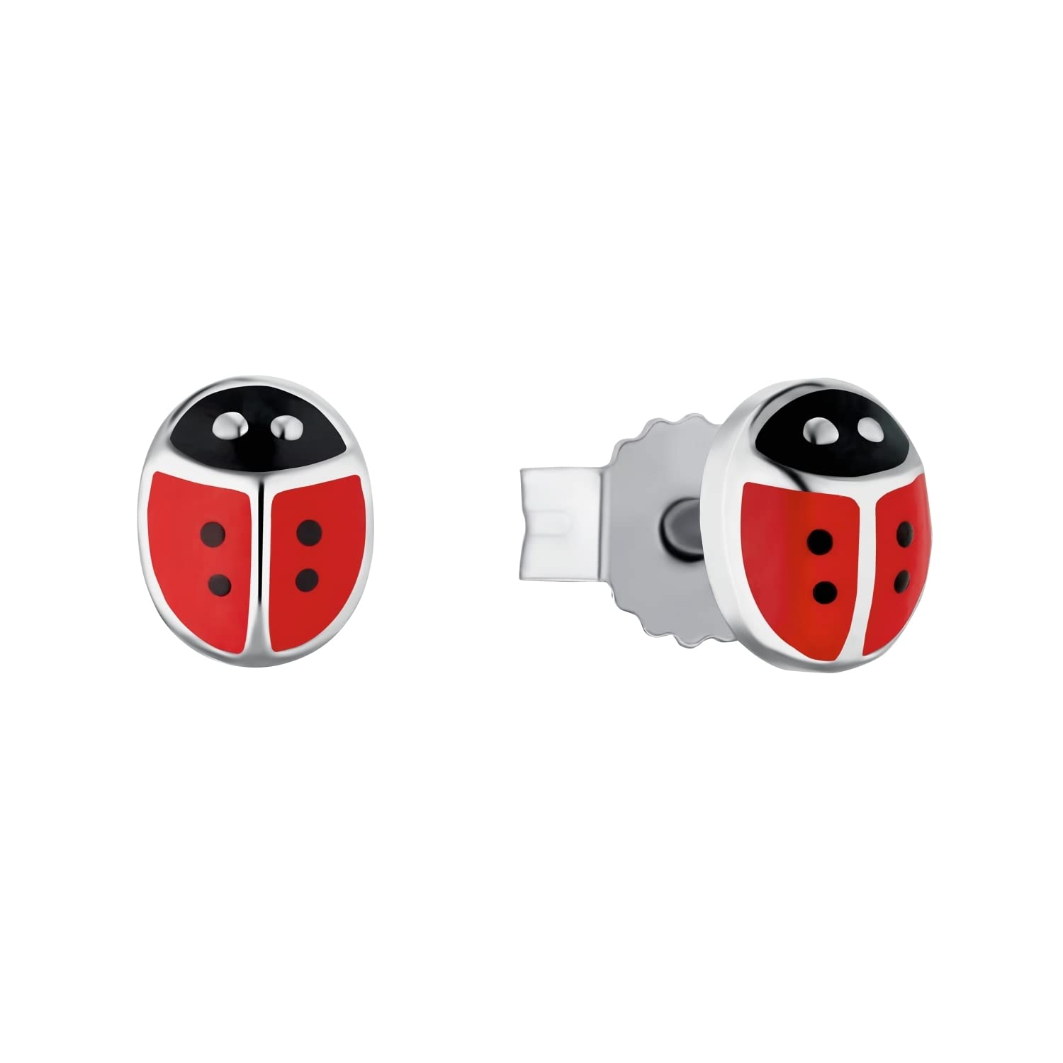amorJOOP! Pendientes JOOP!de plata de ley 925 JOOP! Pendientes JOOP!para niñas, 0,5 cm, plata, mariquita, viene en caja de regalo de joyería, 9211234