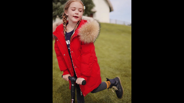Amropi Manteau Parka Épaisse à Capuche Pour Enfants Filles Et Garçons 2-10 Ans - Chaud Hiver