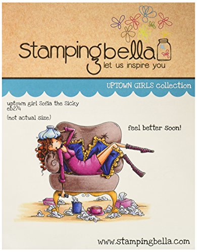 Stamping Bella Uptown Girl Sophia is A Sicky Cling Rubber Stamp, 6.5