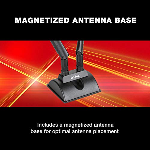 Image of D-Link AX3000 Wi-Fi 6 PCIe Adapter with Bluetooth 5.1, Wi-Fi Network Card for PC, Next Gen 802.11ax, WPA3 Encryption, 2 High-Performance Antennas & Base (DWA-X3000)