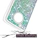 Moto E4 (US Version) Case, NOKEA Soft TPU Flowing Liquid Floating Luxury Bling Glitter Sparkle Case Cover Fashion Design for Moto E4 (US Version) (Green)
