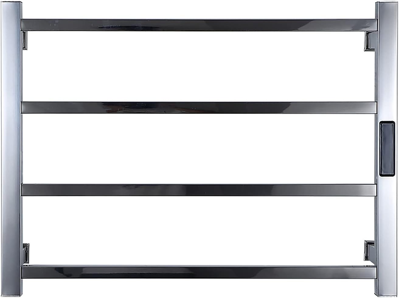 Electric Towel Warmer Rack with Timer Heated Towel Warmer Racks Wall Mounted Smart Electric Towel Rack Stainless Steel Heated Towel Rails