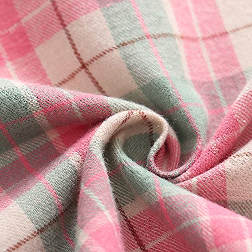 Image of Phorecys Girls' Plaid Flannel Shirt Long Sleeve Button Down Buffalo Checkered Shirt 2T-10 Years