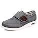 Unisex Traspirante Larghe Scarpe ,Inoltre fertilizzante scarpe per anziani regolabili in larghezza;scarpe gonfie piede traspirante antiscivolo-grigio_47,Fasciite All'alluce valgo Scarpe ortopediche