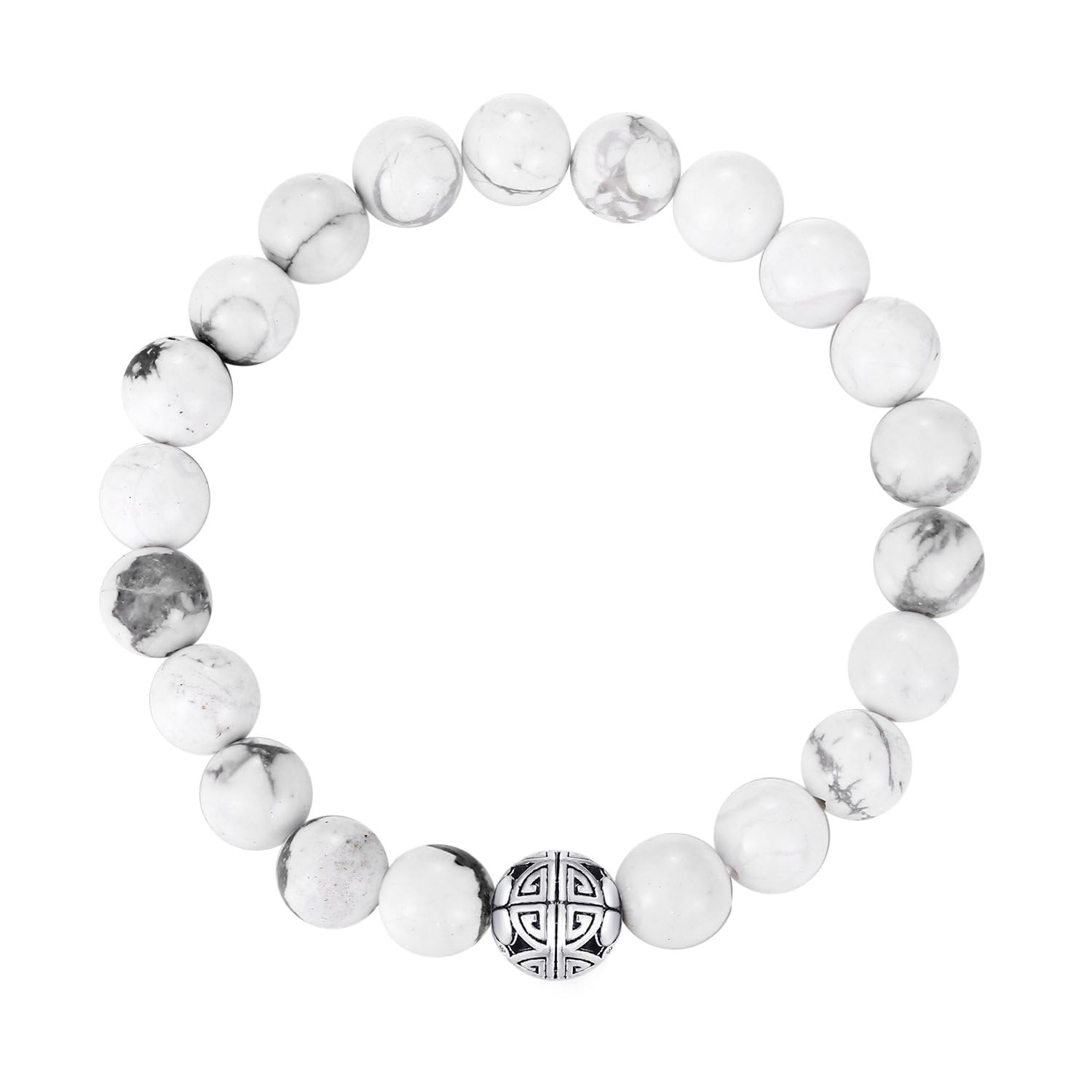MetJaktnatural 8mm Labradorita/Sodalita Precious granos redondos de cristal pulsera pulsera de piedras preciosas semi piedra natal Curación Pulsera elástica cuentas