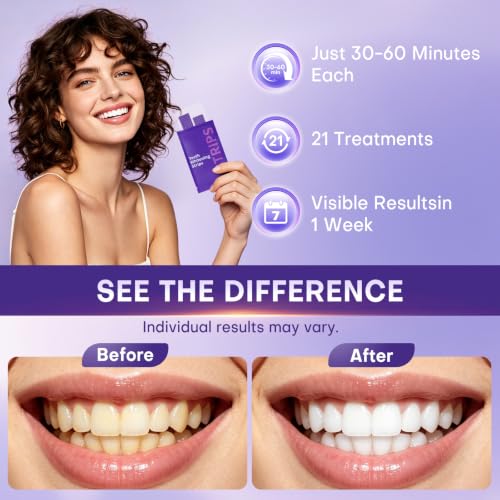 Image of Teeth Whitening Strips for Sensitive, 42 Strips(21 Uses) , Coconut