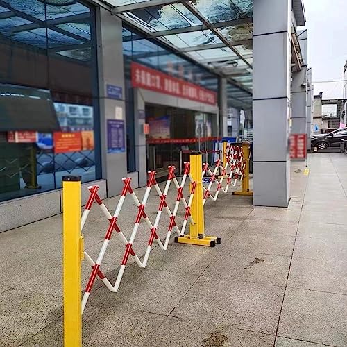Barrière de circulation rétractable avec système à ciseaux pliable pour zone de travaux - 3